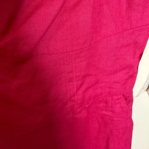 NWOT SALONI Rachel Pink wide leg Jumpsuit in Bright Berry
Linen - Picture 8 of 8